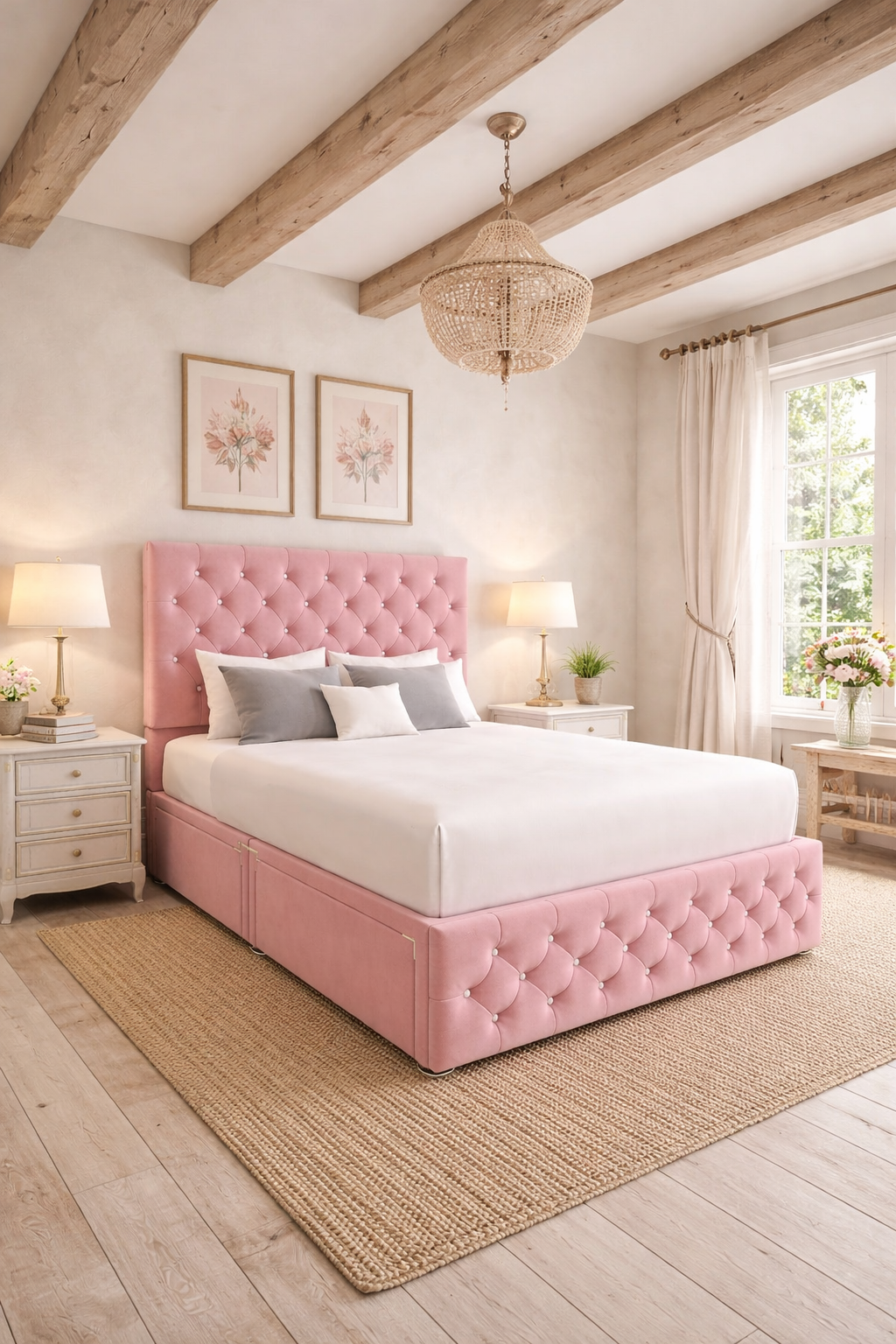 Divan Base Beds With Headboard & Drawer Options