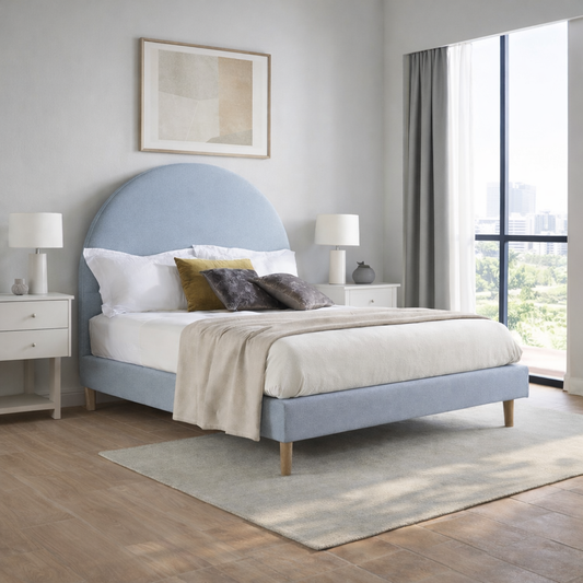 Pale Blue Moon Bed