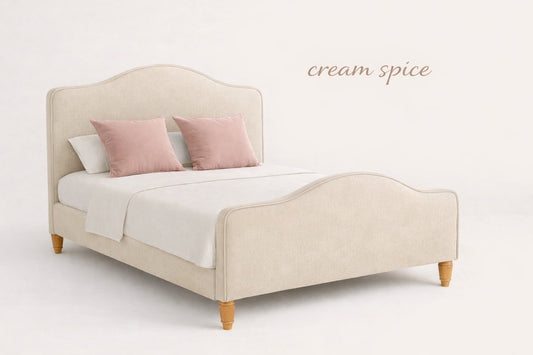 Cream Spice Elias Curved Bed