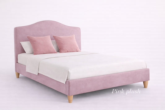 Pink Plush Low End Curve Bed