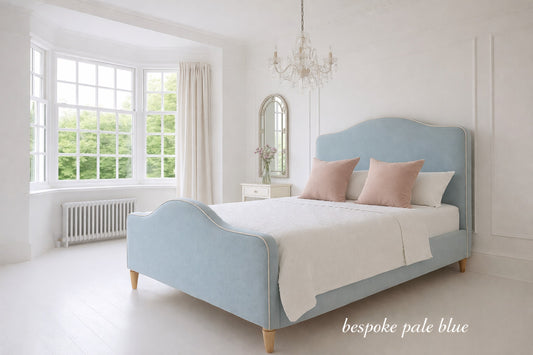 Pale Blue Curve Bed