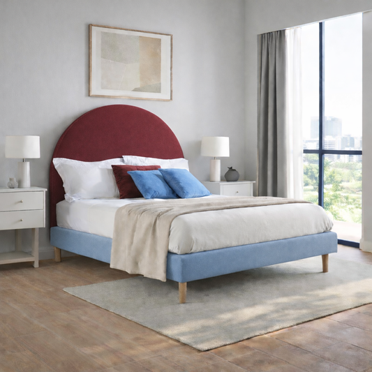 Claret & Blue Moon Bed