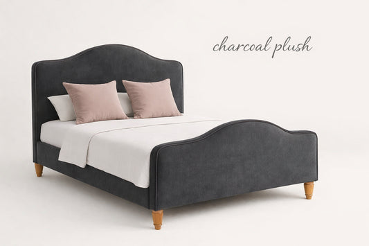 Charcoal Elias Curved Bed