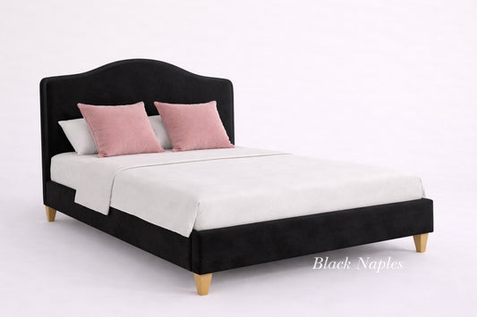 Black Naples Low End Curve Bed