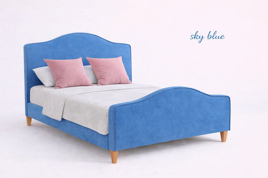 Sky Blue Elias Curved Bed